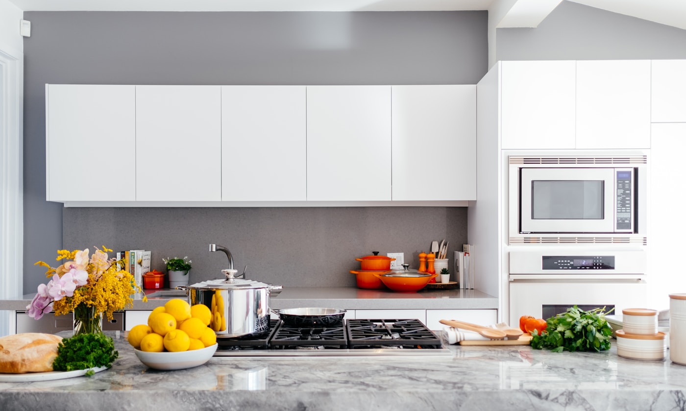 A bright, well-maintained home kitchen